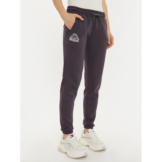 Kappa Spodnie dresowe Fres 321T7UW Szary Regular Fit ze sklepu MODIVO w kategorii Spodnie damskie - zdjęcie 182652669