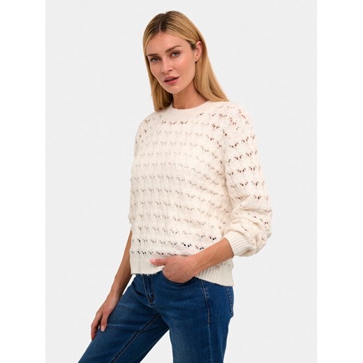 Kaffe Sweter Elena 10508195 Écru Regular Fit ze sklepu MODIVO w kategorii Swetry damskie - zdjęcie 182652679
