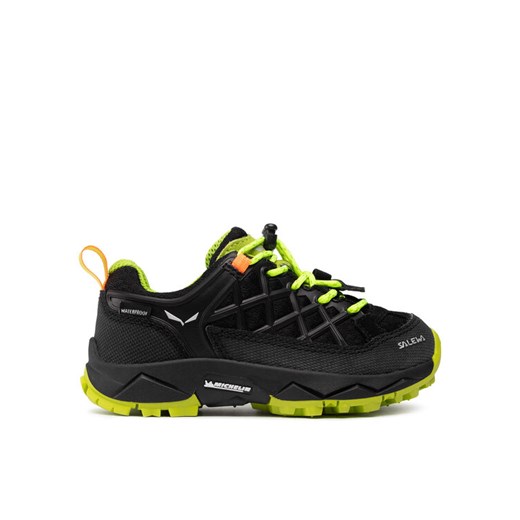 Salewa Trekkingi Jr Wildfire Wp 64009-0986 Czarny ze sklepu MODIVO w kategorii Buty trekkingowe dziecięce - zdjęcie 182652685
