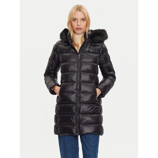 Tommy Hilfiger Kurtka puchowa WW0WW43122 Czarny Regular Fit ze sklepu MODIVO w kategorii Kurtki damskie - zdjęcie 182652728