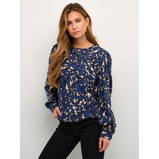 Kaffe Bluzka Via 10507520 Granatowy Loose Fit ze sklepu MODIVO w kategorii Bluzki damskie - zdjęcie 182652739