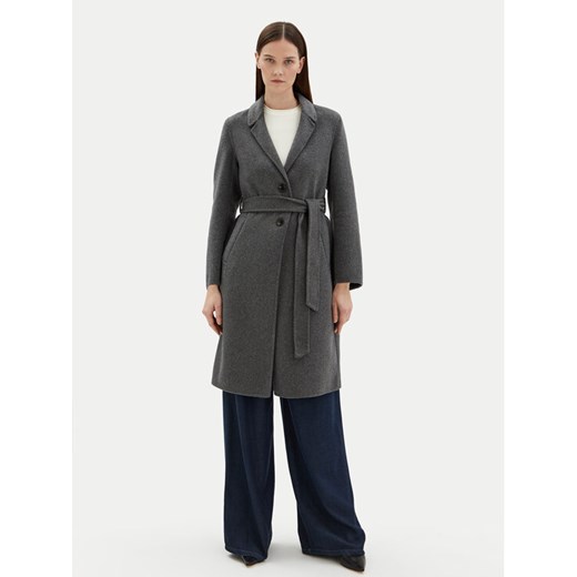 Motivi Płaszcz wełniany 0042Q000529N Szary Regular Fit ze sklepu MODIVO w kategorii Płaszcze damskie - zdjęcie 182652829