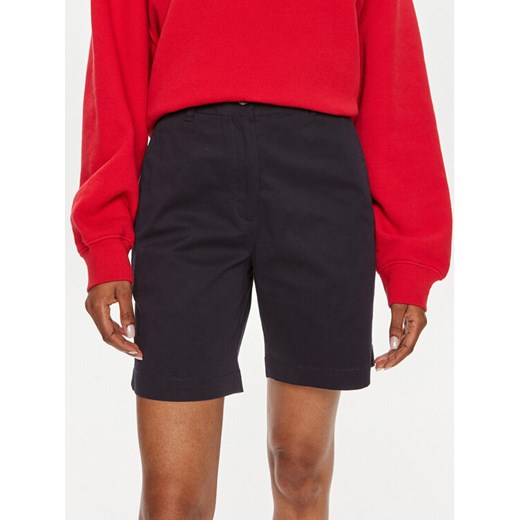 Gant Szorty materiałowe Chino 4020078 Granatowy Slim Fit ze sklepu MODIVO w kategorii Szorty - zdjęcie 182652877