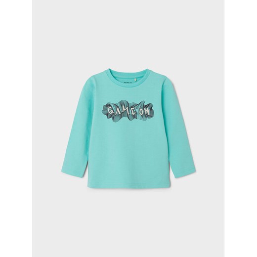 NAME IT Bluzka Buggur 13226400 Turkusowy Regular Fit ze sklepu MODIVO w kategorii Kaftaniki i bluzki - zdjęcie 182652895