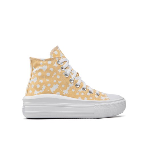 Converse Trampki Chuck Taylor All Star Mowe Hi A01194C Żółty ze sklepu MODIVO w kategorii Trampki damskie - zdjęcie 182652975