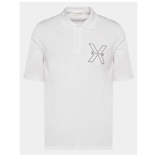 Richmond X Polo Lisi UMP24207PO Biały Regular Fit ze sklepu MODIVO w kategorii T-shirty męskie - zdjęcie 182652985