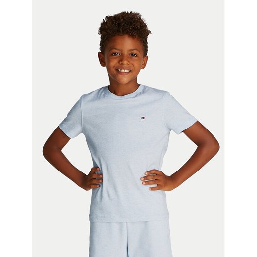 Tommy Hilfiger T-Shirt Essential KB0KB06879 D Błękitny Regular Fit ze sklepu MODIVO w kategorii T-shirty chłopięce - zdjęcie 182653038
