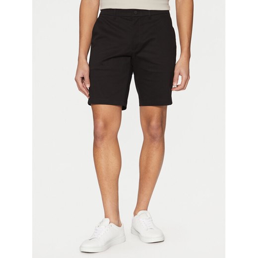 Calvin Klein Szorty materiałowe K10K114071 Czarny Slim Fit ze sklepu MODIVO w kategorii Spodenki męskie - zdjęcie 182653199