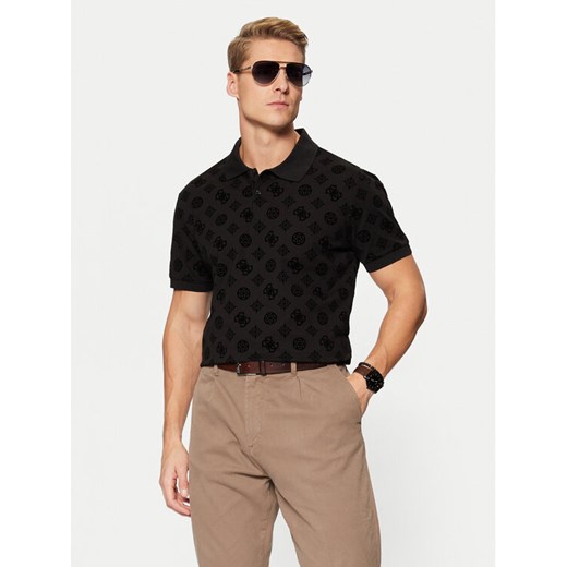 Guess T-Shirt M5RP20 KCKN0 Czarny Regular Fit ze sklepu MODIVO w kategorii T-shirty męskie - zdjęcie 182653216