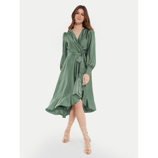 Swing Sukienka koktajlowa 5AE29200 Zielony Relaxed Fit ze sklepu MODIVO w kategorii Sukienki - zdjęcie 182653267