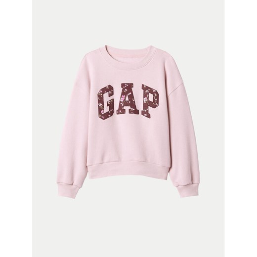 Gap Bluza 486512-03 Różowy Regular Fit ze sklepu MODIVO w kategorii Bluzy dziewczęce - zdjęcie 182653286