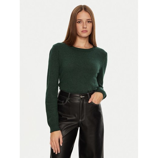 Vila Sweter Ril 14054177 Zielony Regular Fit ze sklepu MODIVO w kategorii Swetry damskie - zdjęcie 182653288