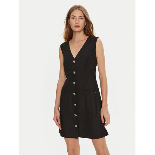 Guess Sukienka koktajlowa Doris W4BK11 WGIF2 Czarny Slim Fit ze sklepu MODIVO w kategorii Sukienki - zdjęcie 182653336
