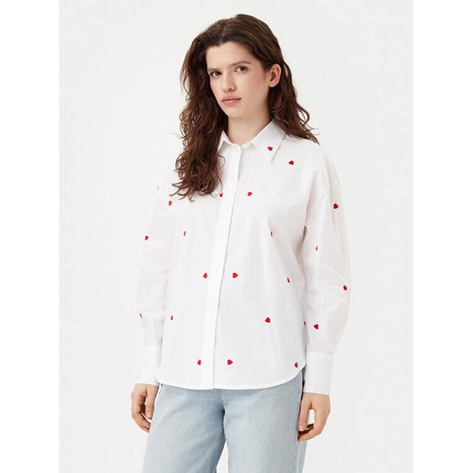 JDY Koszula Nelly 15330490 Biały Loose Fit ze sklepu MODIVO w kategorii Koszule damskie - zdjęcie 182653368