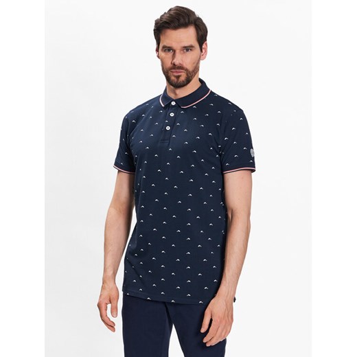 INDICODE Polo Dolphin 40-948 Granatowy Regular Fit ze sklepu MODIVO w kategorii T-shirty męskie - zdjęcie 182653397