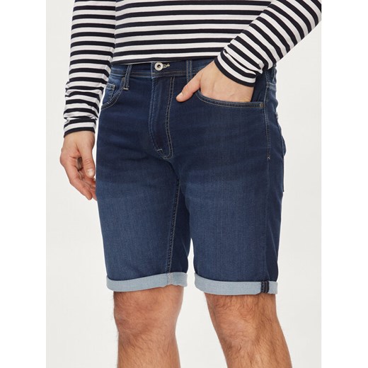 Pepe Jeans Szorty jeansowe Slim Gymdigo Short PM801075DP4 Niebieski Slim Fit ze sklepu MODIVO w kategorii Spodenki męskie - zdjęcie 182653456