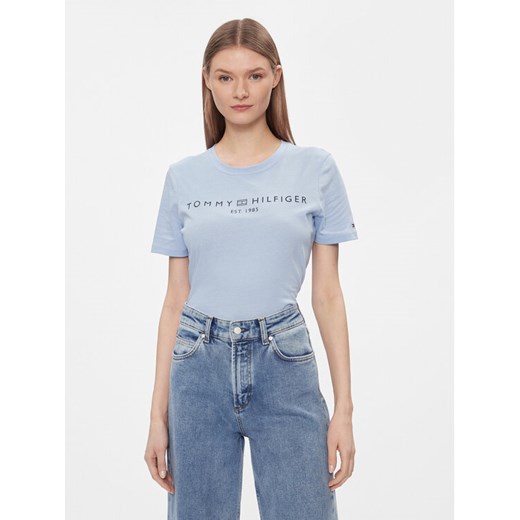 Tommy Hilfiger T-Shirt WW0WW40276 Niebieski Regular Fit Tommy Hilfiger XS MODIVO