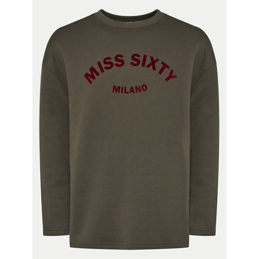 Miss Sixty Bluza 6L4TJ1740000 Khaki Relaxed Fit ze sklepu MODIVO w kategorii Bluzy damskie - zdjęcie 182653597