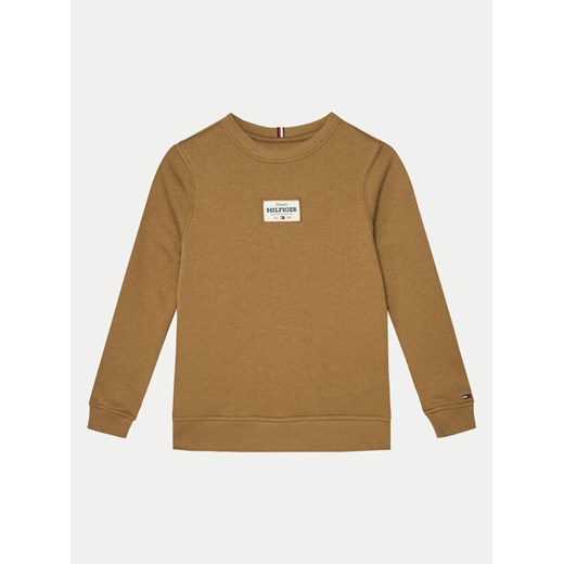 Tommy Hilfiger Bluza KB0KB09315 Brązowy Regular Fit ze sklepu MODIVO w kategorii Bluzy chłopięce - zdjęcie 182653615