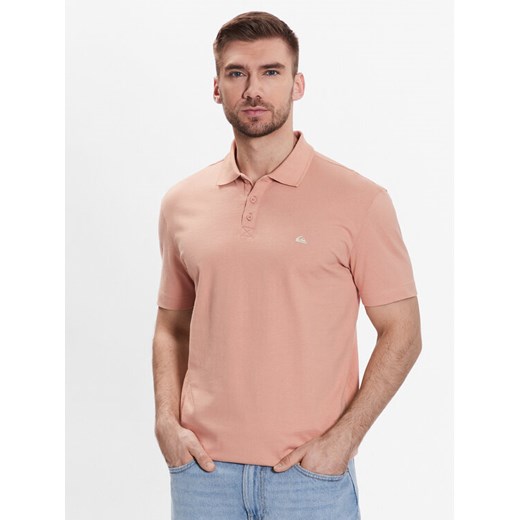 Quiksilver Polo Essentials EQYKT04094 Różowy Regular Fit ze sklepu MODIVO w kategorii T-shirty męskie - zdjęcie 182653639