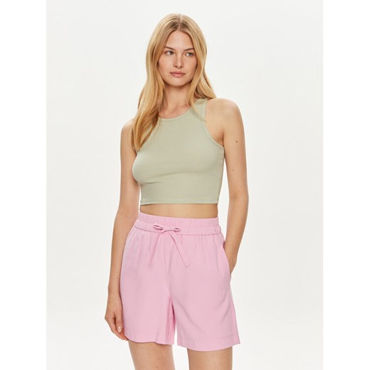 JDY Top Sofia 15275093 Zielony Cropped Fit ze sklepu MODIVO w kategorii Bluzki damskie - zdjęcie 182653655