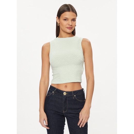 Guess Bluzka Ofelia W4GP52 KBYN0 Zielony Regular Fit ze sklepu MODIVO w kategorii Bluzki damskie - zdjęcie 182653697