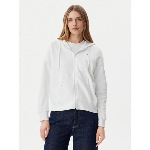 Tommy Jeans Bluza Flag DW0DW19729 Biały Regular Fit ze sklepu MODIVO w kategorii Bluzy damskie - zdjęcie 182653718