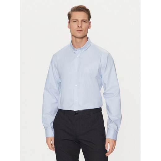 Calvin Klein Koszula K10K113614 Niebieski Regular Fit ze sklepu MODIVO w kategorii Koszule męskie - zdjęcie 182653729