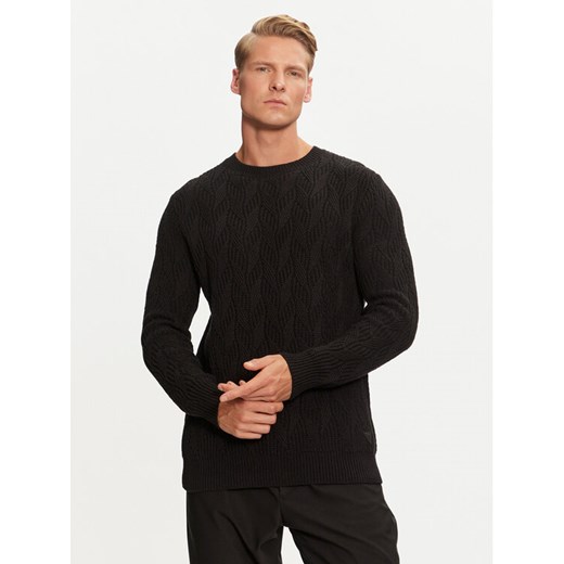 Guess Sweter M4BR19 Z3HD1 Czarny Regular Fit ze sklepu MODIVO w kategorii Swetry męskie - zdjęcie 182653758