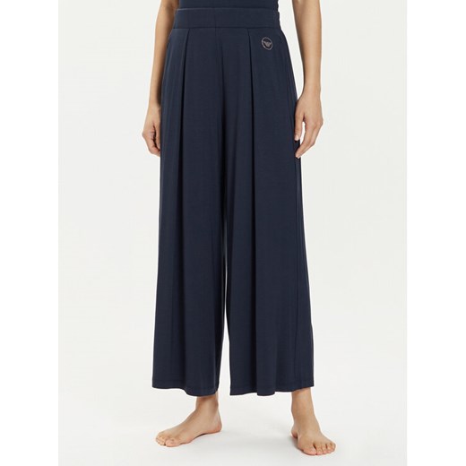 Emporio Armani Underwear Spodnie piżamowe 164850 4R224 00135 Granatowy Relaxed Fit ze sklepu MODIVO w kategorii Piżamy damskie - zdjęcie 182653779