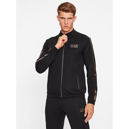 EA7 Emporio Armani Bluza 6RPM38 PJMCZ 1200 Czarny Regular Fit ze sklepu MODIVO w kategorii Bluzy męskie - zdjęcie 182653799