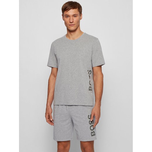 Boss Koszulka piżamowa Identity RN 50442645 Szary Regular Fit ze sklepu MODIVO w kategorii Piżamy męskie - zdjęcie 182653816