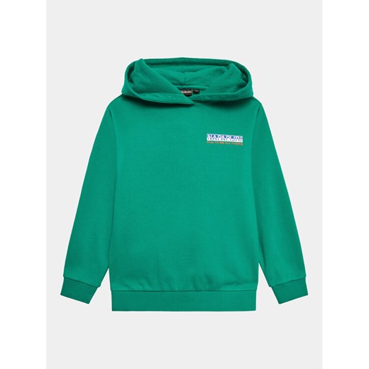 Napapijri Bluza NP0A4HGB D Zielony Regular Fit ze sklepu MODIVO w kategorii Bluzy chłopięce - zdjęcie 182653877