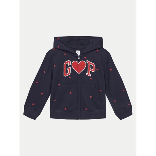 Gap Bluza 576630-01 Granatowy Regular Fit ze sklepu MODIVO w kategorii Bluzy dziewczęce - zdjęcie 182653879