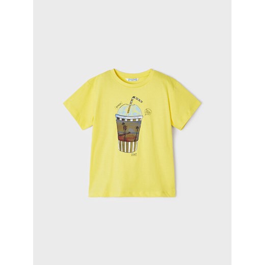 Mayoral T-Shirt 3014 Żółty Regular Fit ze sklepu MODIVO w kategorii T-shirty chłopięce - zdjęcie 182653919