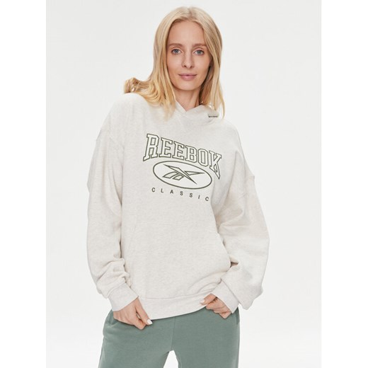 Reebok Bluza Classics Big Logo IL4634 Écru Relaxed Fit ze sklepu MODIVO w kategorii Bluzy damskie - zdjęcie 182653995