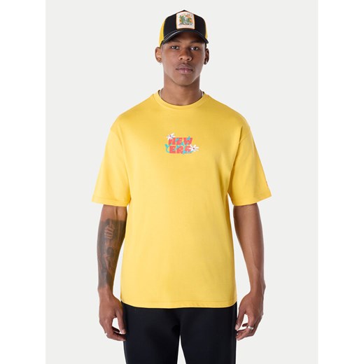 New Era T-Shirt 60596304 Żółty Regular Fit ze sklepu MODIVO w kategorii T-shirty męskie - zdjęcie 182654005