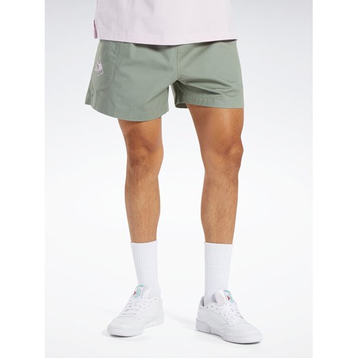 Reebok Szorty sportowe Classics Skateboard Shorts HS9185 Zielony ze sklepu MODIVO w kategorii Spodenki męskie - zdjęcie 182654017