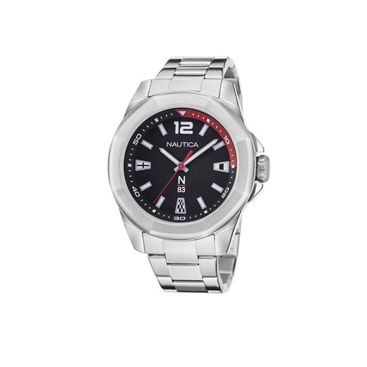 Nautica Zegarek NAPTBF104 Srebrny ze sklepu MODIVO w kategorii Zegarki - zdjęcie 182654036