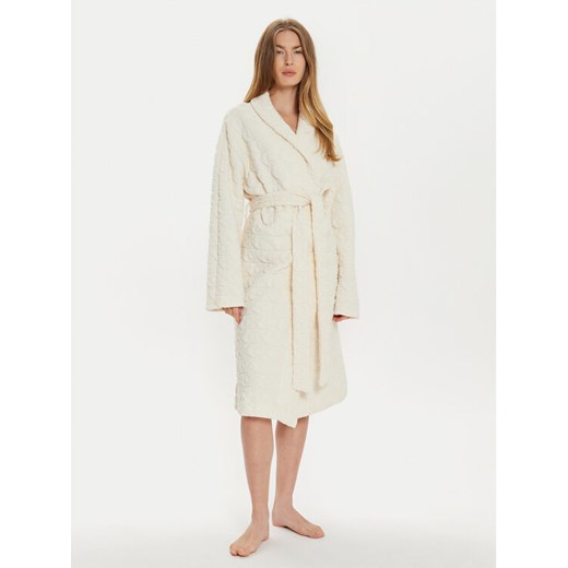 Calvin Klein Underwear Szlafrok 000QS7316E Écru ze sklepu MODIVO w kategorii Szlafroki damskie - zdjęcie 182654076