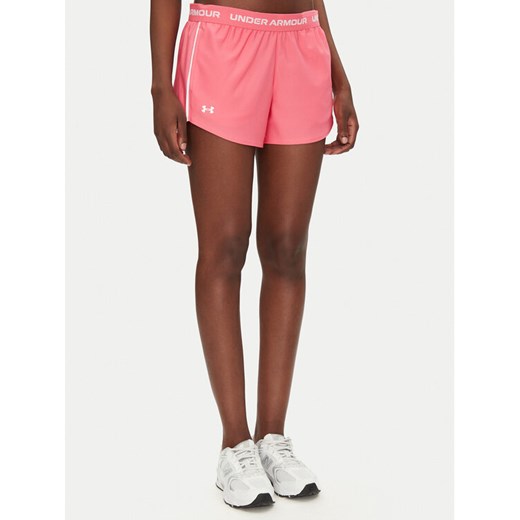 Under Armour Szorty sportowe Tech™ Play Up 1389882 Różowy Regular Fit ze sklepu MODIVO w kategorii Szorty - zdjęcie 182654137