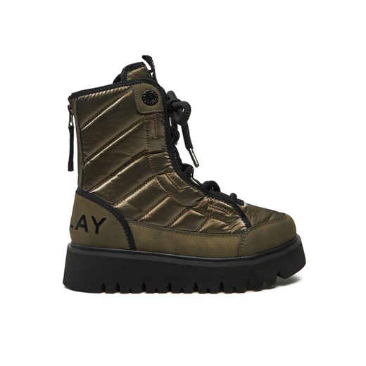 REPLAY Botki Melrose Lace Lace-Up GWF2H.000.C0012T Zielony ze sklepu MODIVO w kategorii Botki - zdjęcie 182654238