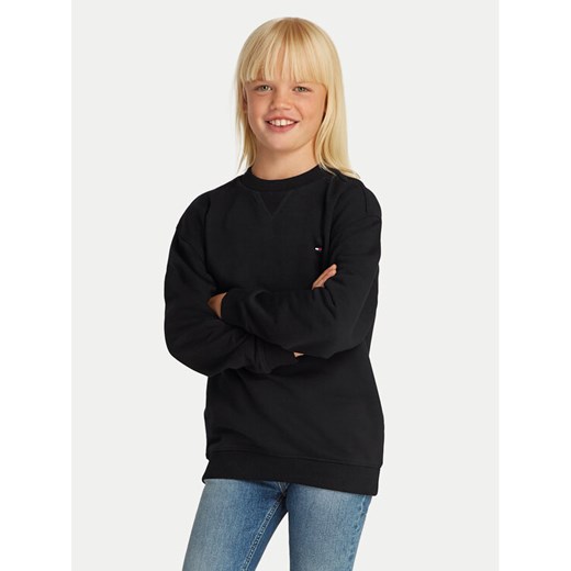 Tommy Hilfiger Bluza Timeless KS0KS00534 S Czarny Regular Fit ze sklepu MODIVO w kategorii Bluzy dziewczęce - zdjęcie 182654268