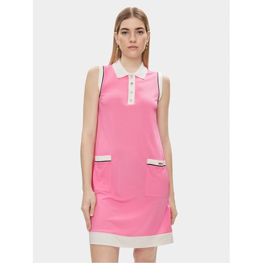 Liu Jo Sukienka codzienna TA4248 J4654 Różowy Regular Fit ze sklepu MODIVO w kategorii Sukienki - zdjęcie 182654305