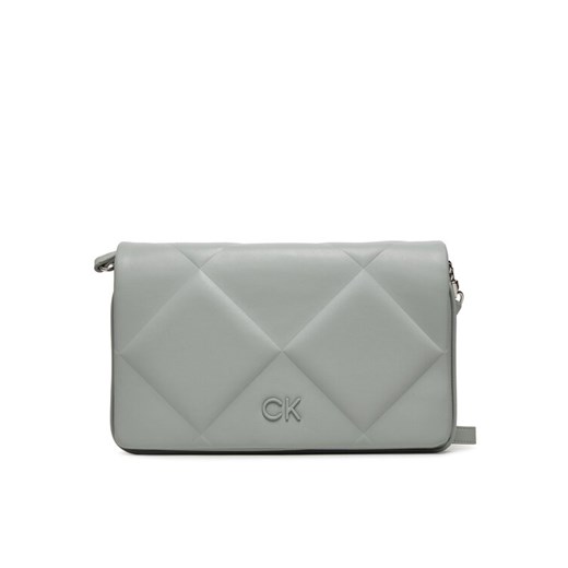 Calvin Klein Torebka Quilt K60K611759 Szary ze sklepu MODIVO w kategorii Listonoszki - zdjęcie 182654339