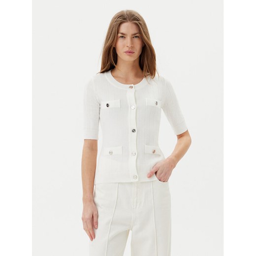 ARTIGLI Kardigan ACMA001877 Écru Regular Fit ze sklepu MODIVO w kategorii Swetry damskie - zdjęcie 182654375