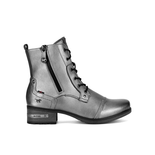 Mustang Botki 1229-513 Srebrny ze sklepu MODIVO w kategorii Botki - zdjęcie 182654387