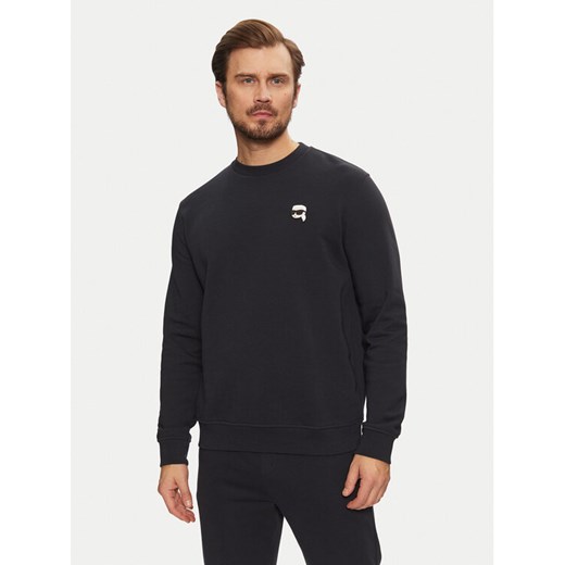 KARL LAGERFELD Bluza 705710 551900 Granatowy Regular Fit ze sklepu MODIVO w kategorii Bluzy męskie - zdjęcie 182654427