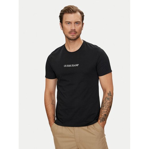 Guess Jeans T-Shirt M4YI52 K8HM0 Czarny Regular Fit ze sklepu MODIVO w kategorii T-shirty męskie - zdjęcie 182654438