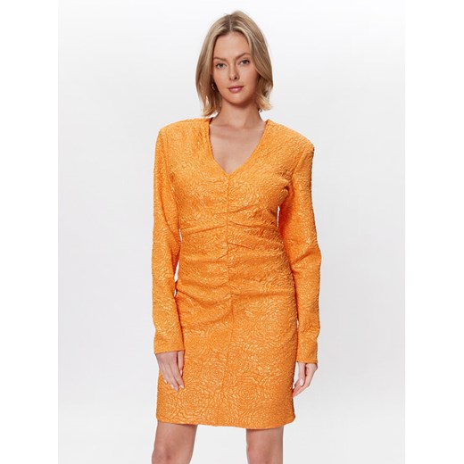 Gestuz Sukienka koktajlowa Maisie 10906936 Pomarańczowy Slim Fit ze sklepu MODIVO w kategorii Sukienki - zdjęcie 182654675